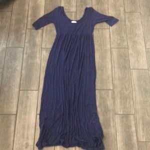 Babydoll maxi. Navy blue